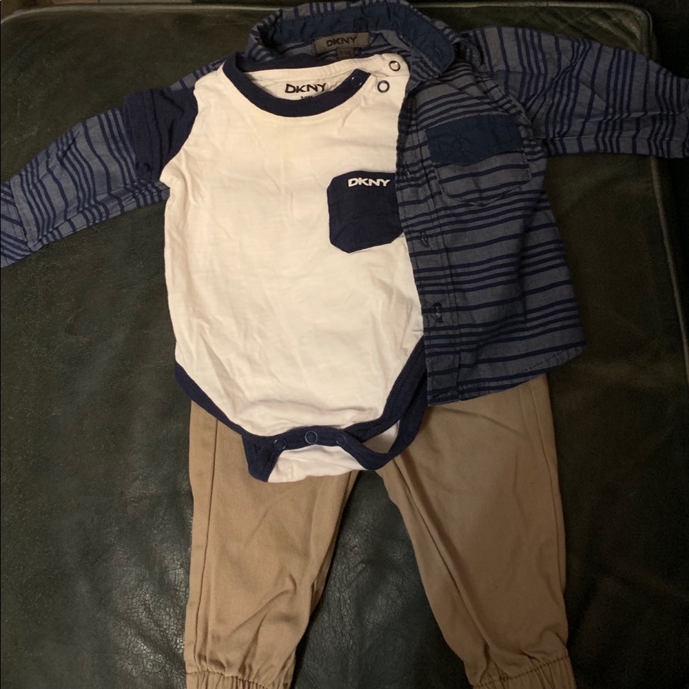DKNY 3-6 month 3 piece outfit